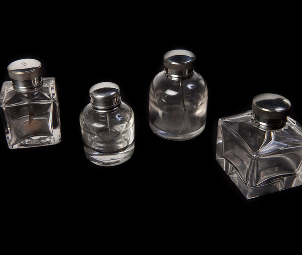 GLASS OIL POTS